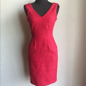 Banana Republic sz 00 hot pink seersucker sheath